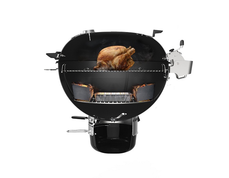 Гриль-барбекю угольный Weber Master-Touch Premium E-5770, 57 см, черный.