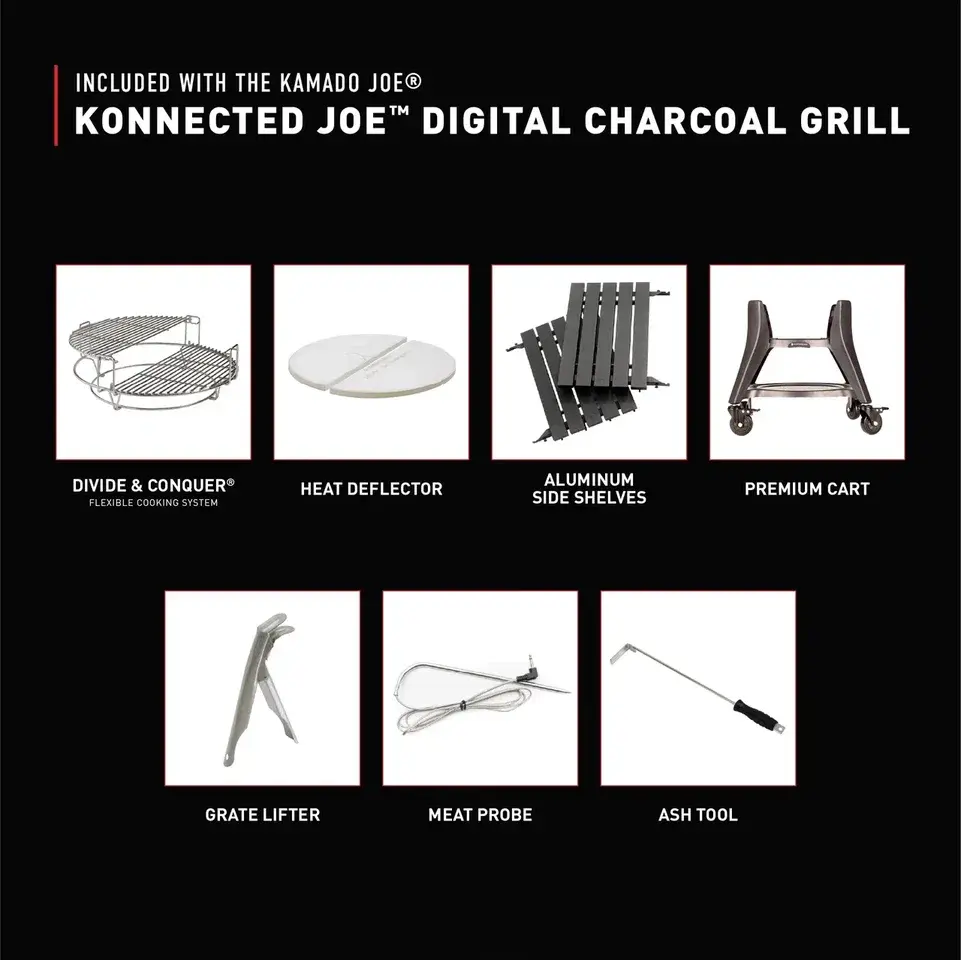Гриль угольный керамический Komado Big Konnected Joe II с электронным управлением