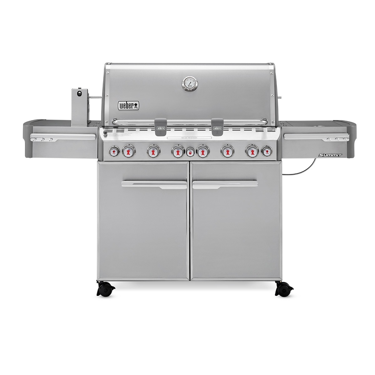 Гриль газовый Weber Summit S-670, GBS, нержавеющая сталь.