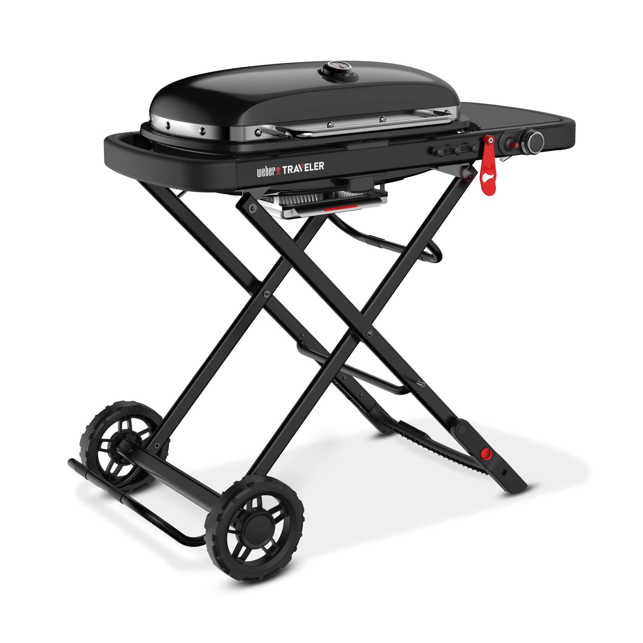 Гриль газовый Weber Traveler Stealth Edition, черный